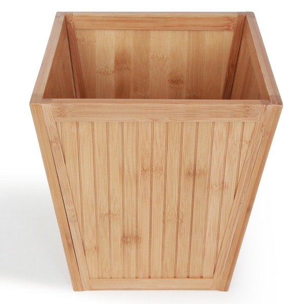 Wooden trash 2025 can
